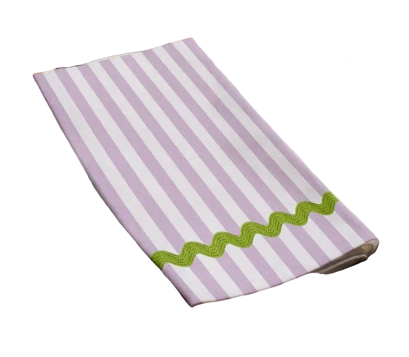 Guest Napkin - Purple Ric Rac