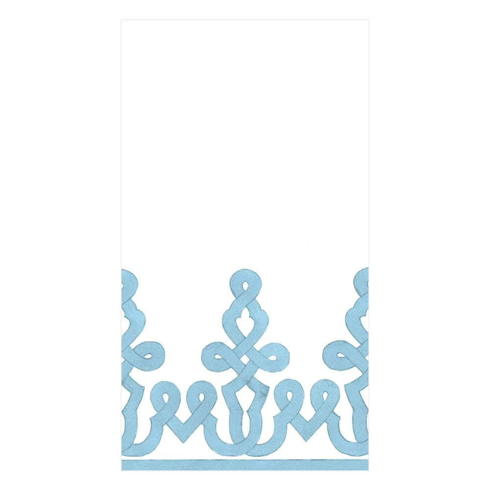 Guest Napkin - Stone Blue Passementerie