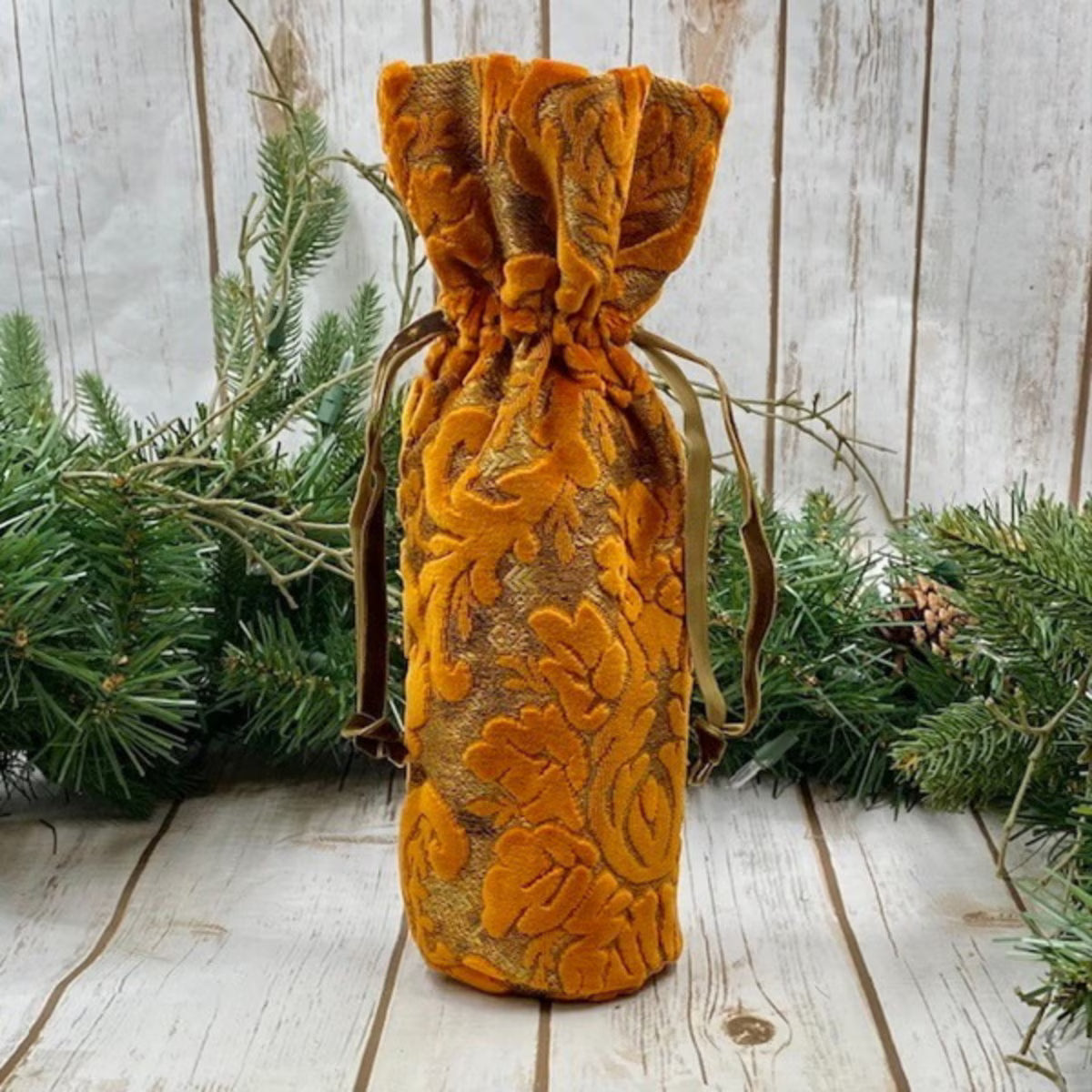 Wine Bag - Velvet Orange