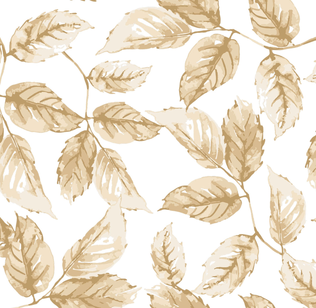 Cocktail Napkin - Gilded Leaves