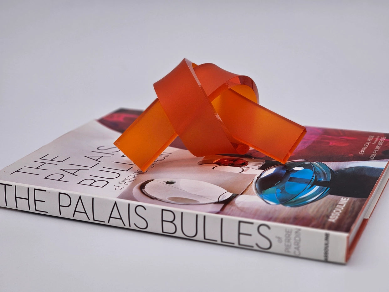 Acrylic Knot - Frosted Orange