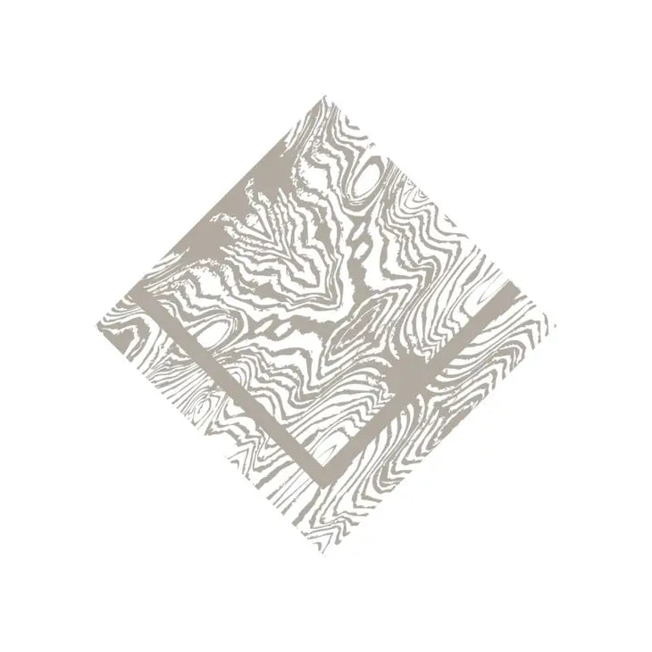 Cloth Napkin - Taupe Faux Bois