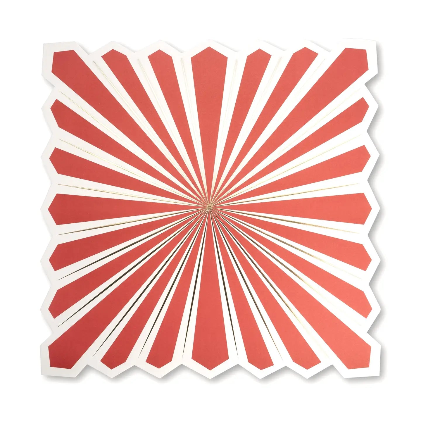 Paper Placemat - Red Starburst