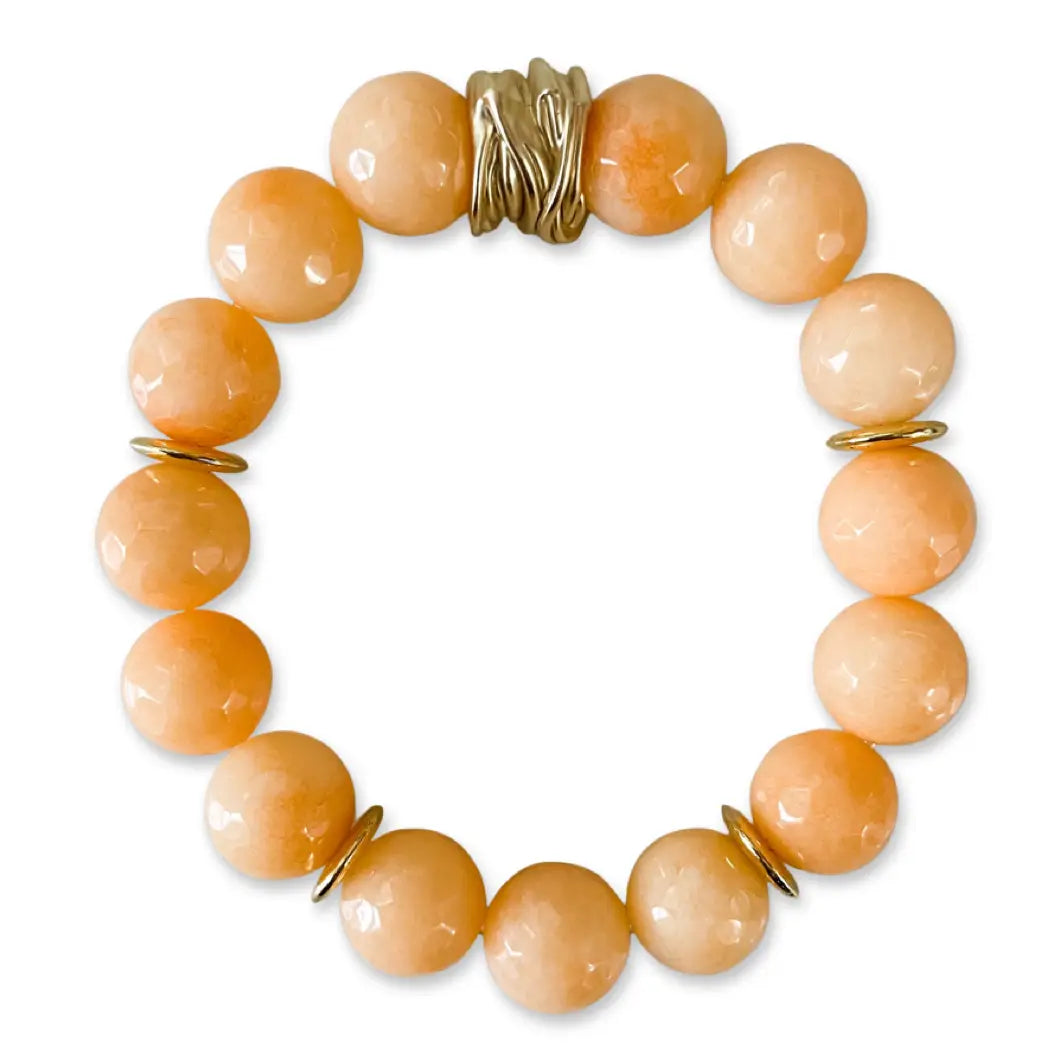 Apricot Beaded Bracelet