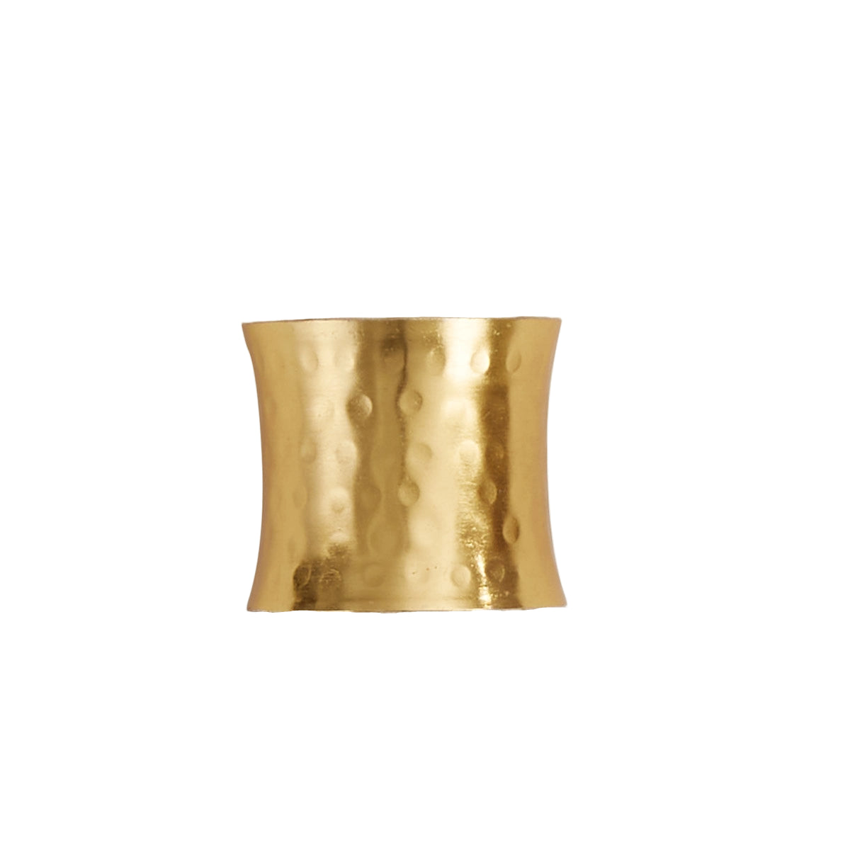 Napkin Ring - Hammered Gold Cuff