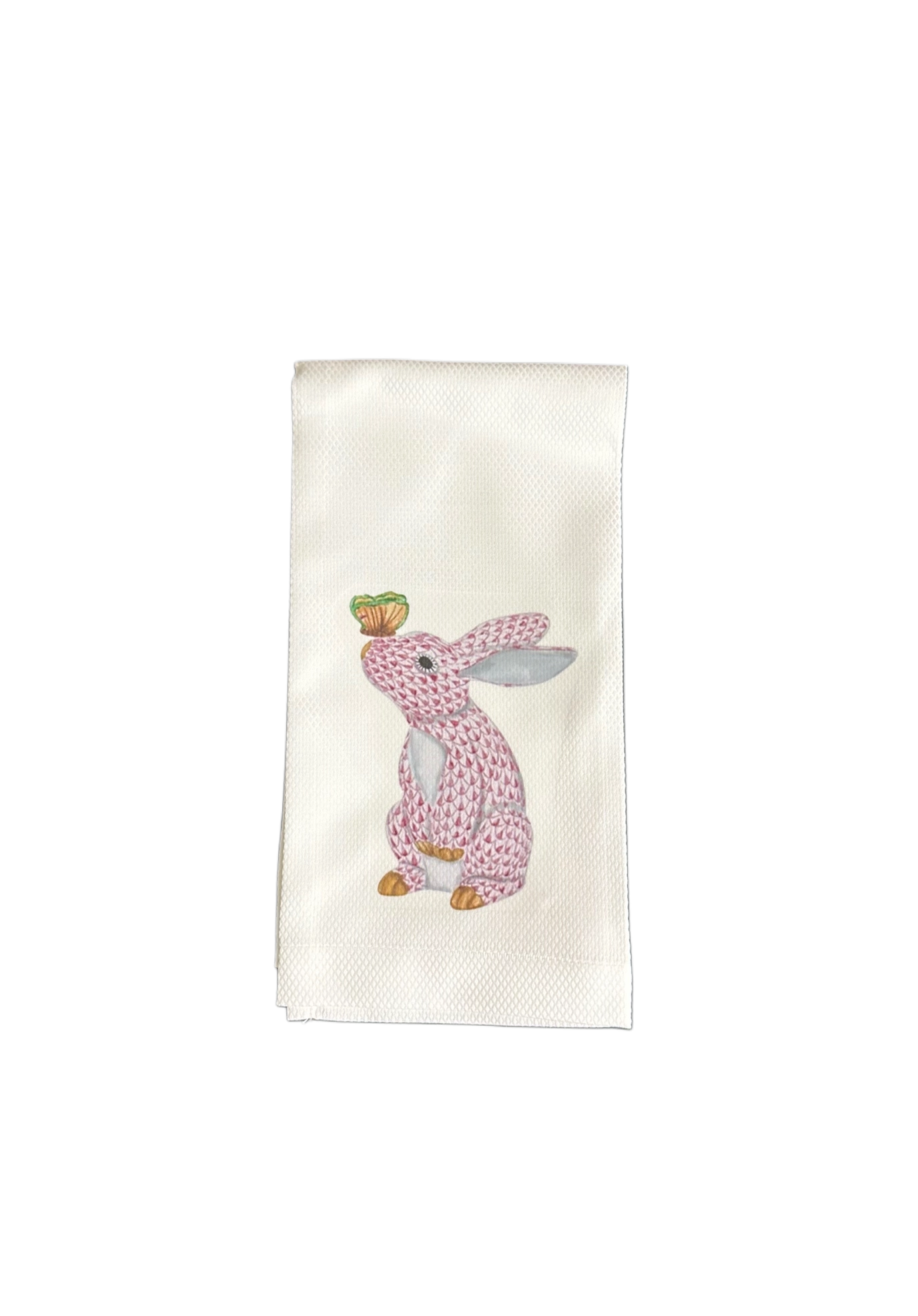 Tea Towel - Butterfly Bunny/Pink