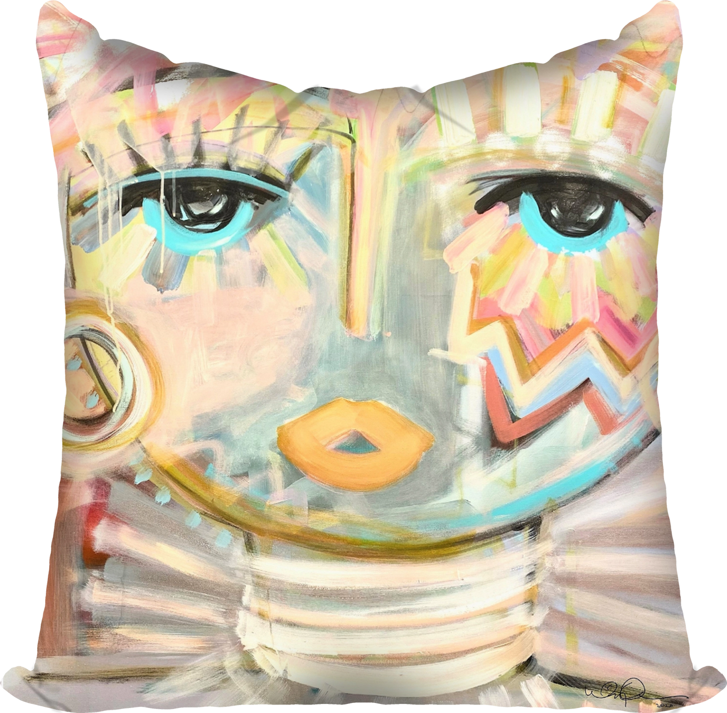 Pretty In Pink Chica Pillow - 22x22