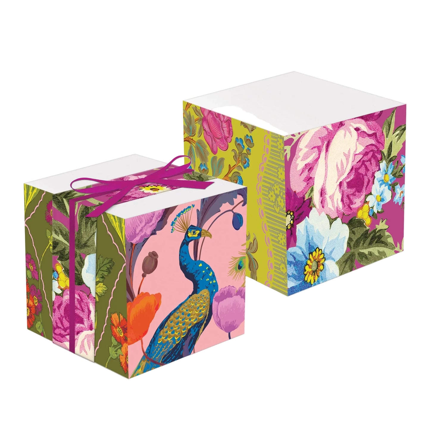 Pink Floral Note Block