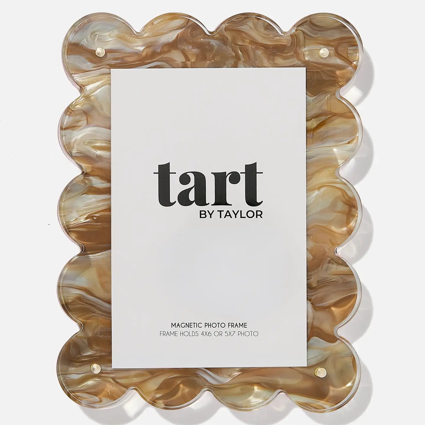 Brown Marbled Acrylic Frame - Rectangle