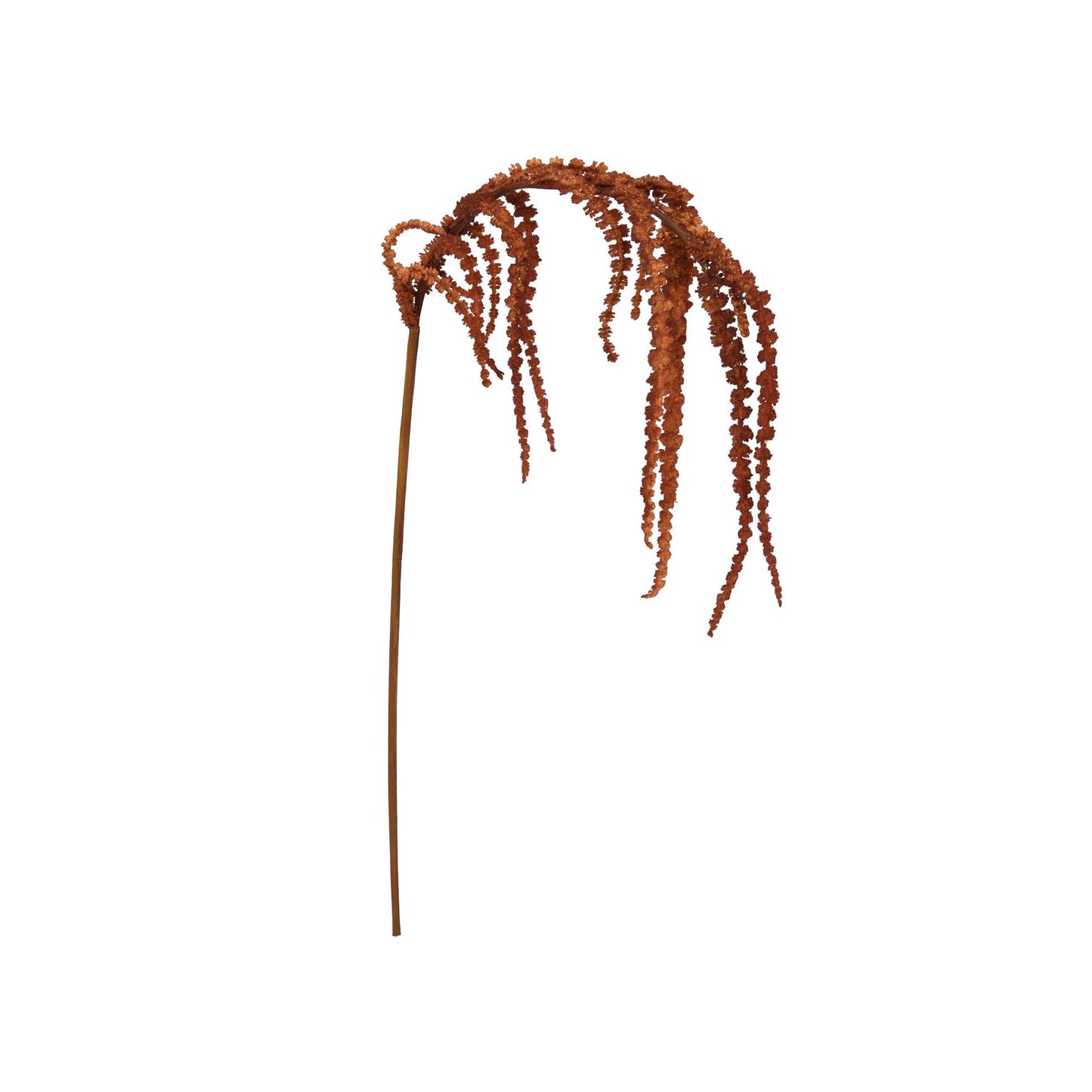 Hanging Amaranthus Spray - Chestnut