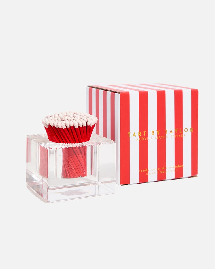 Acrylic Match Striker - Square/Candy Cane Matches