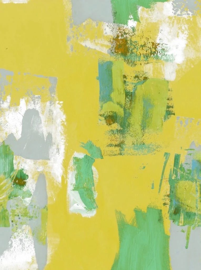 Abstract Wallpaper - Bright Yellow & Green