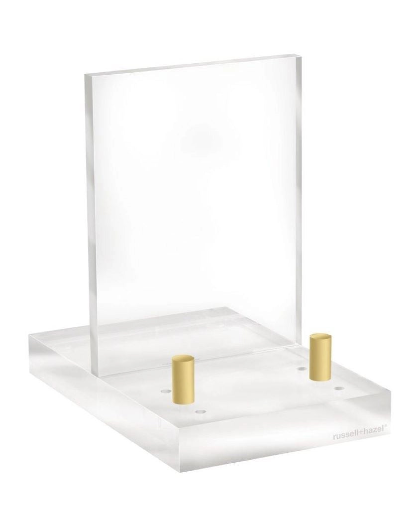 Acrylic/Gold Tabletop Easel Stand