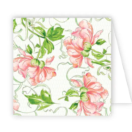 Enclosure Card - Coral Floral