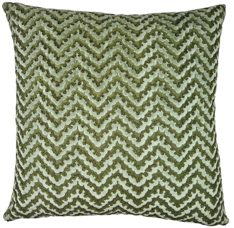 Geo Moss Lines Pillow - 22x22