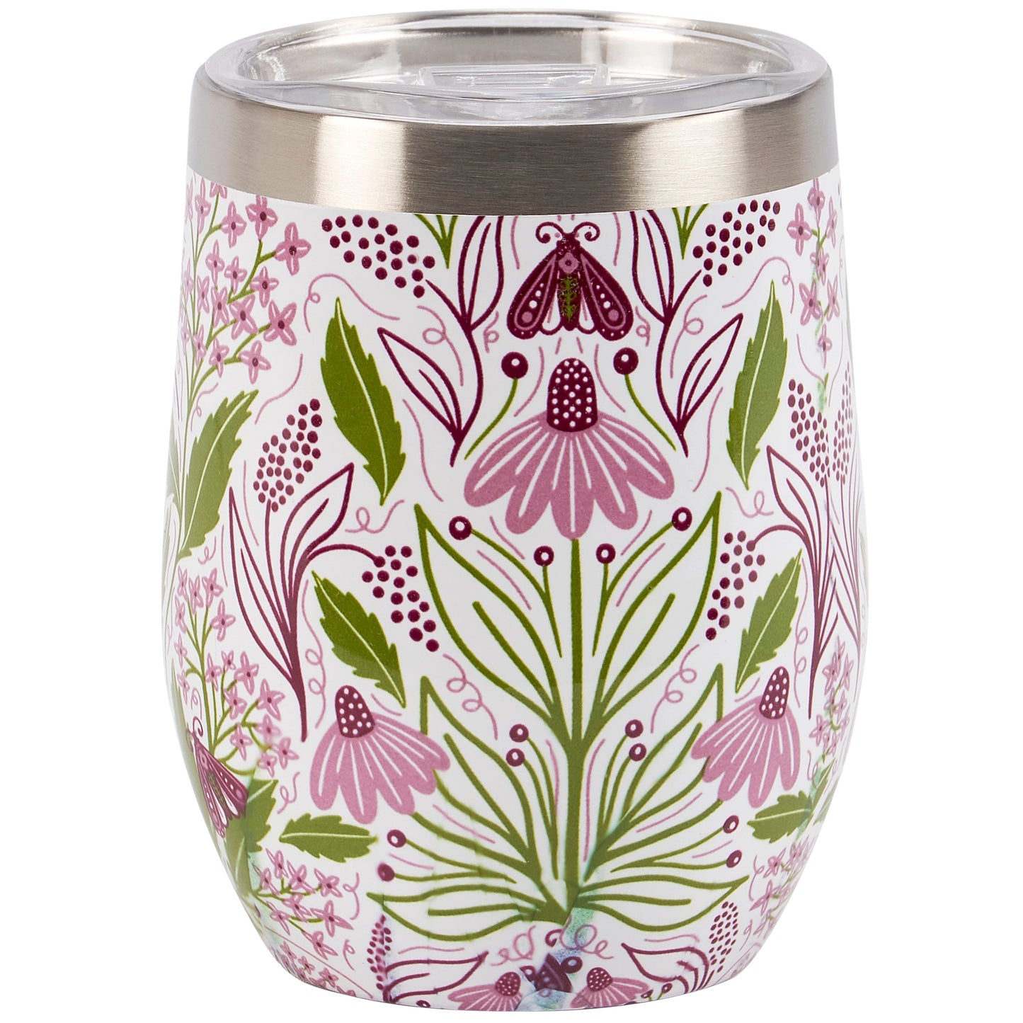 Short Tumbler - Purple Floral