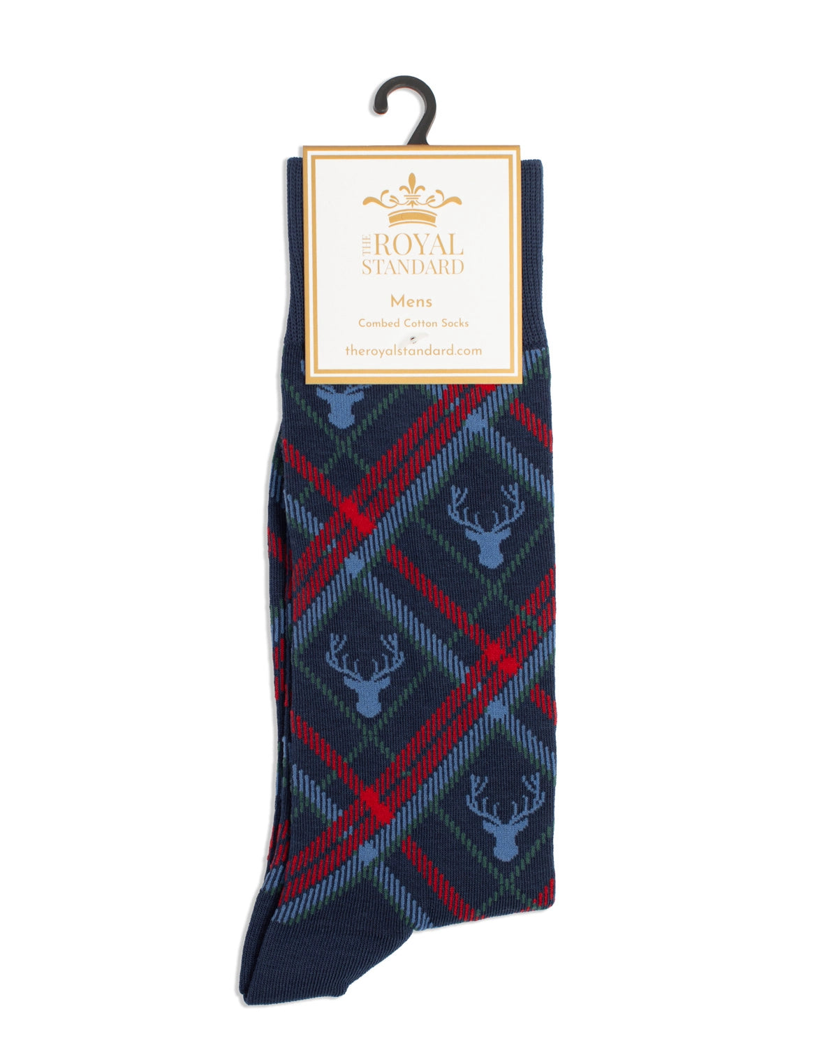 Socks - Plaid Deer