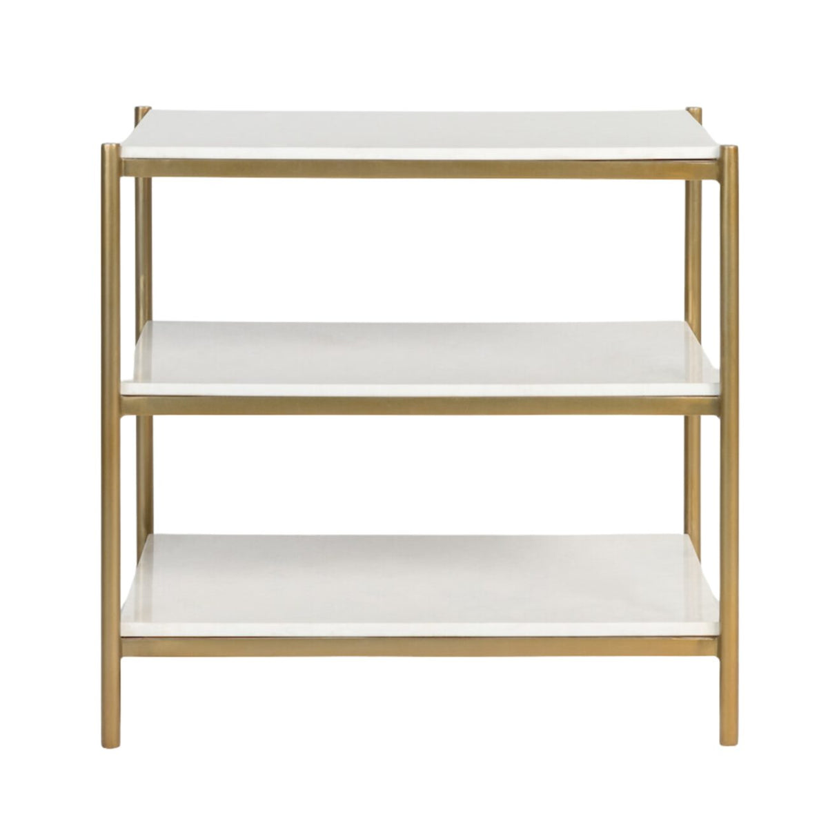 Marble/Brass End Table