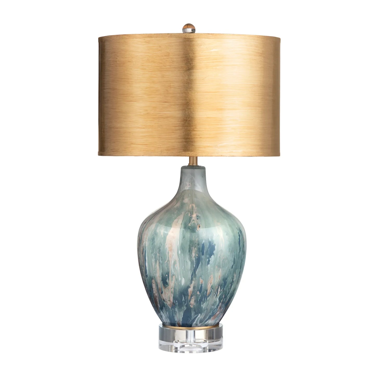 Gold Marbled Table Lamp