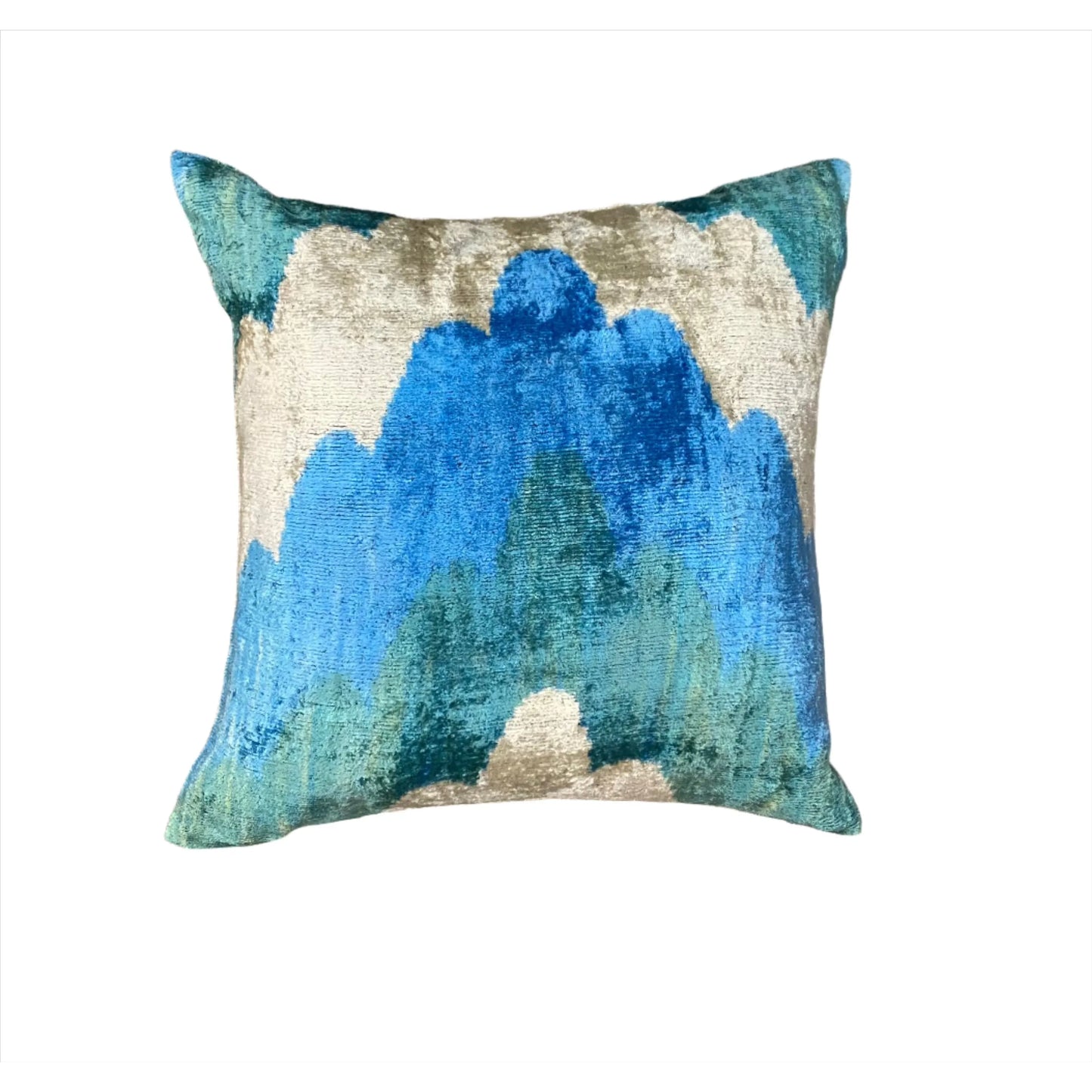 Ikat Scalloped Pillow - 20x20