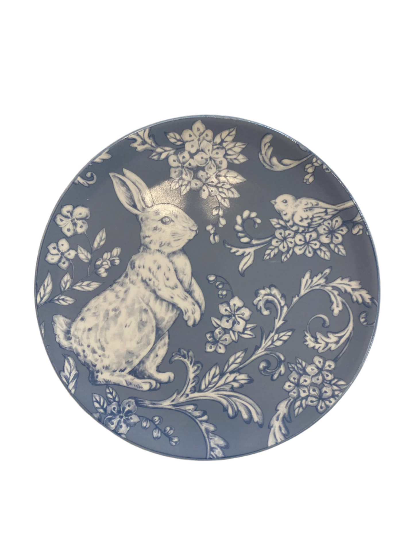 Bunny Bird Plate - Blue