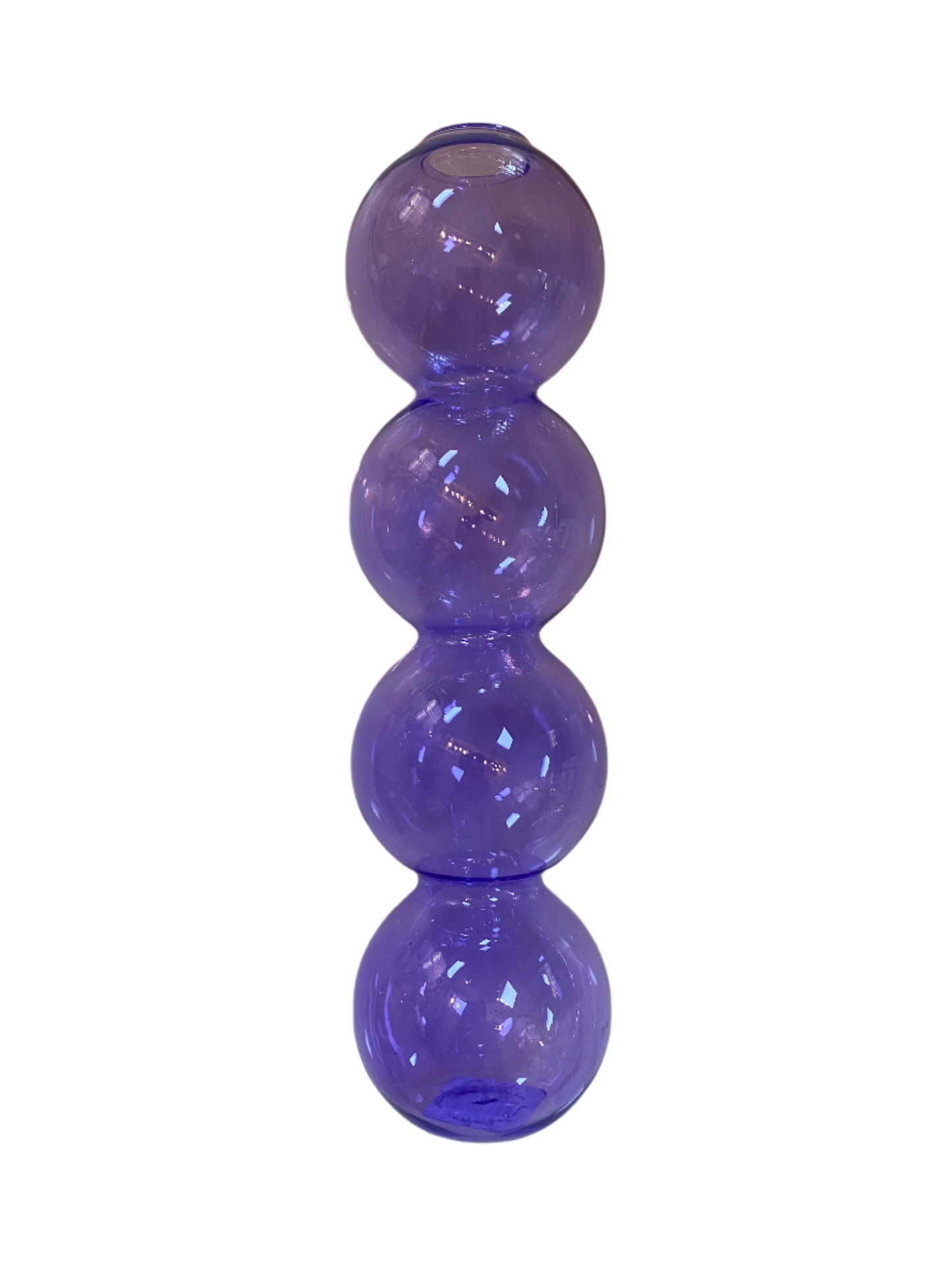 Bubble Glass Vase - Purple