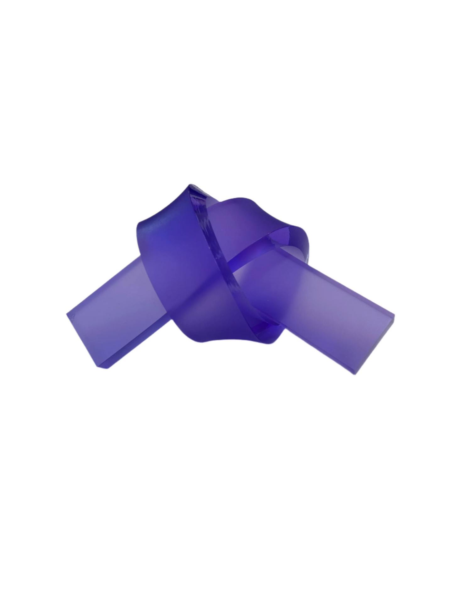 Acrylic Knot - Frosted Purple