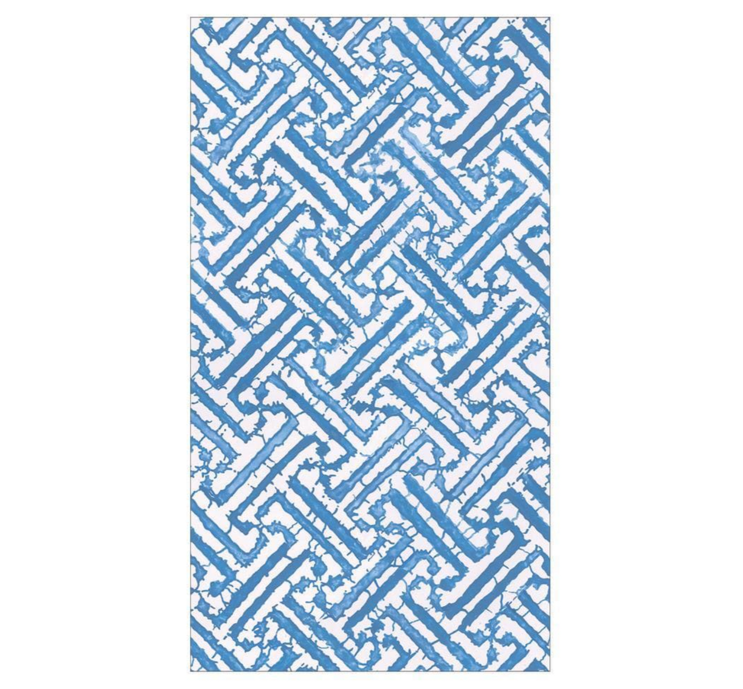 Guest Napkin - Fretwork Blue