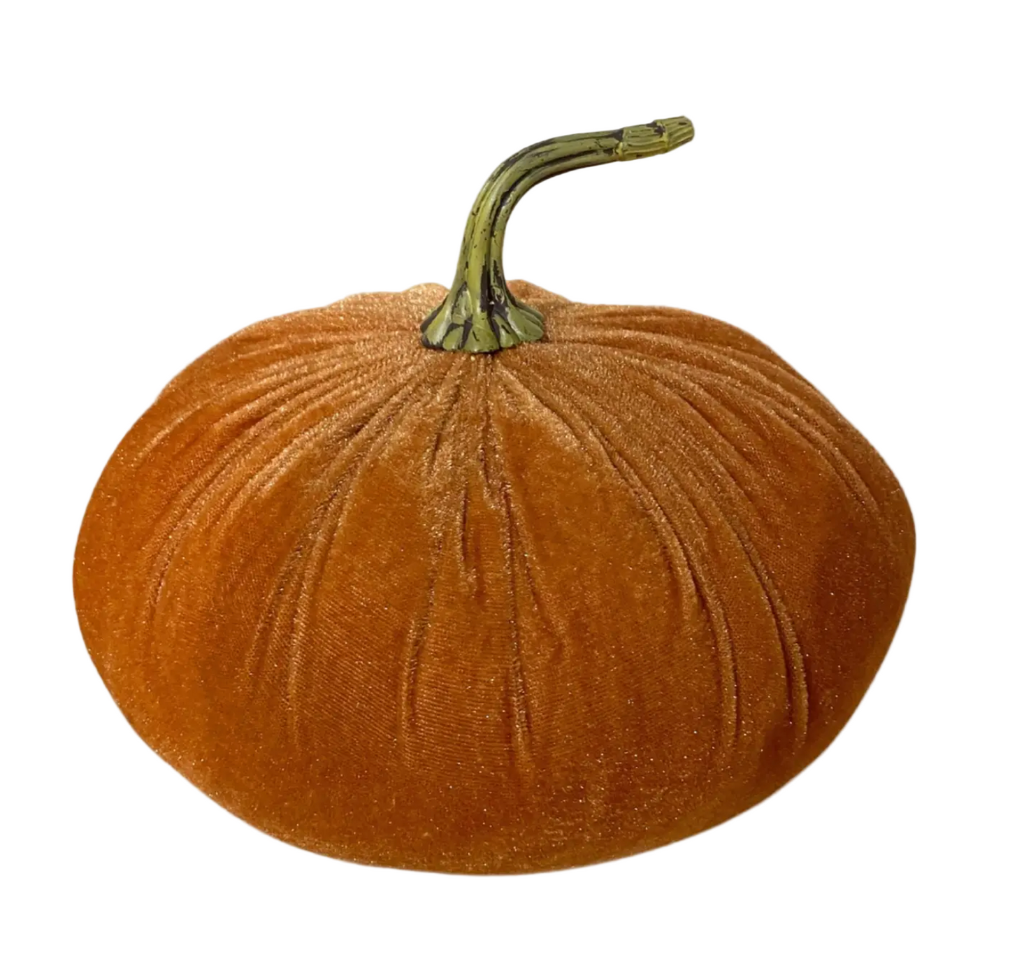 Gold Velvet Pumpkin - 8"