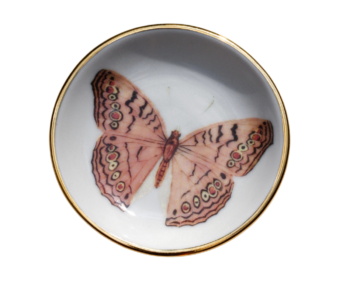 Pink Butterfly Trinket Dish
