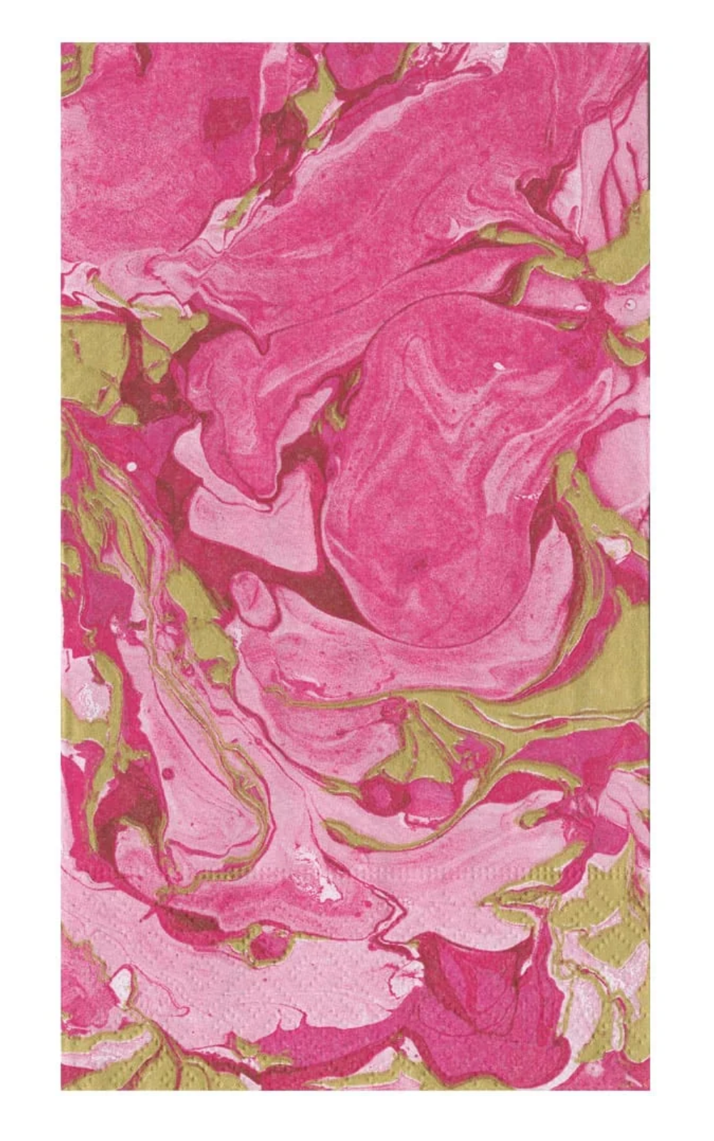 Guest Napkin - Marbled Pink/Green