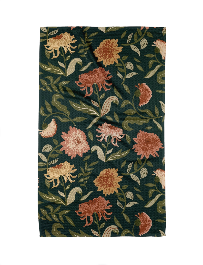 Tea Towel - Chrysanthemums