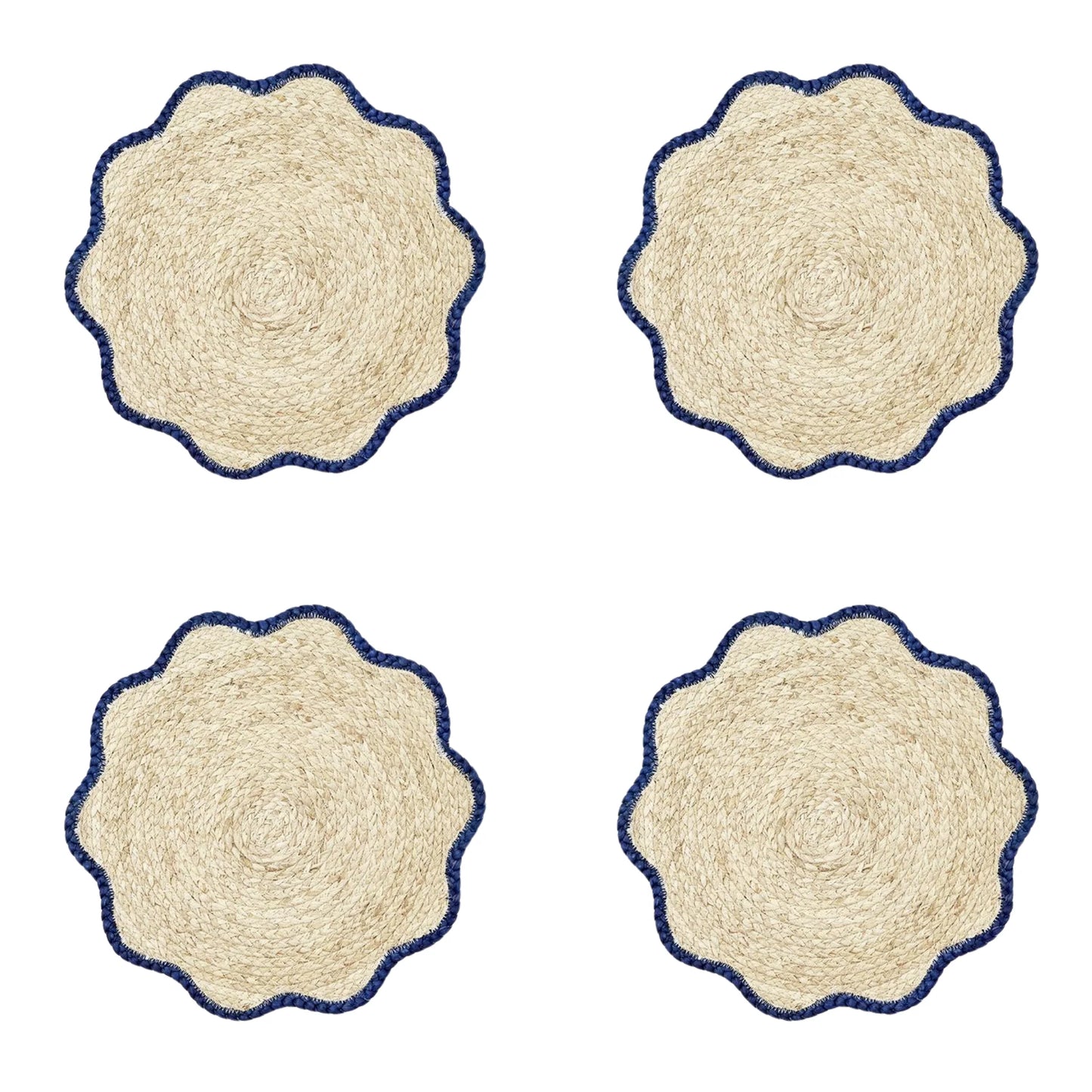 Scalloped Woven Placemat S/4