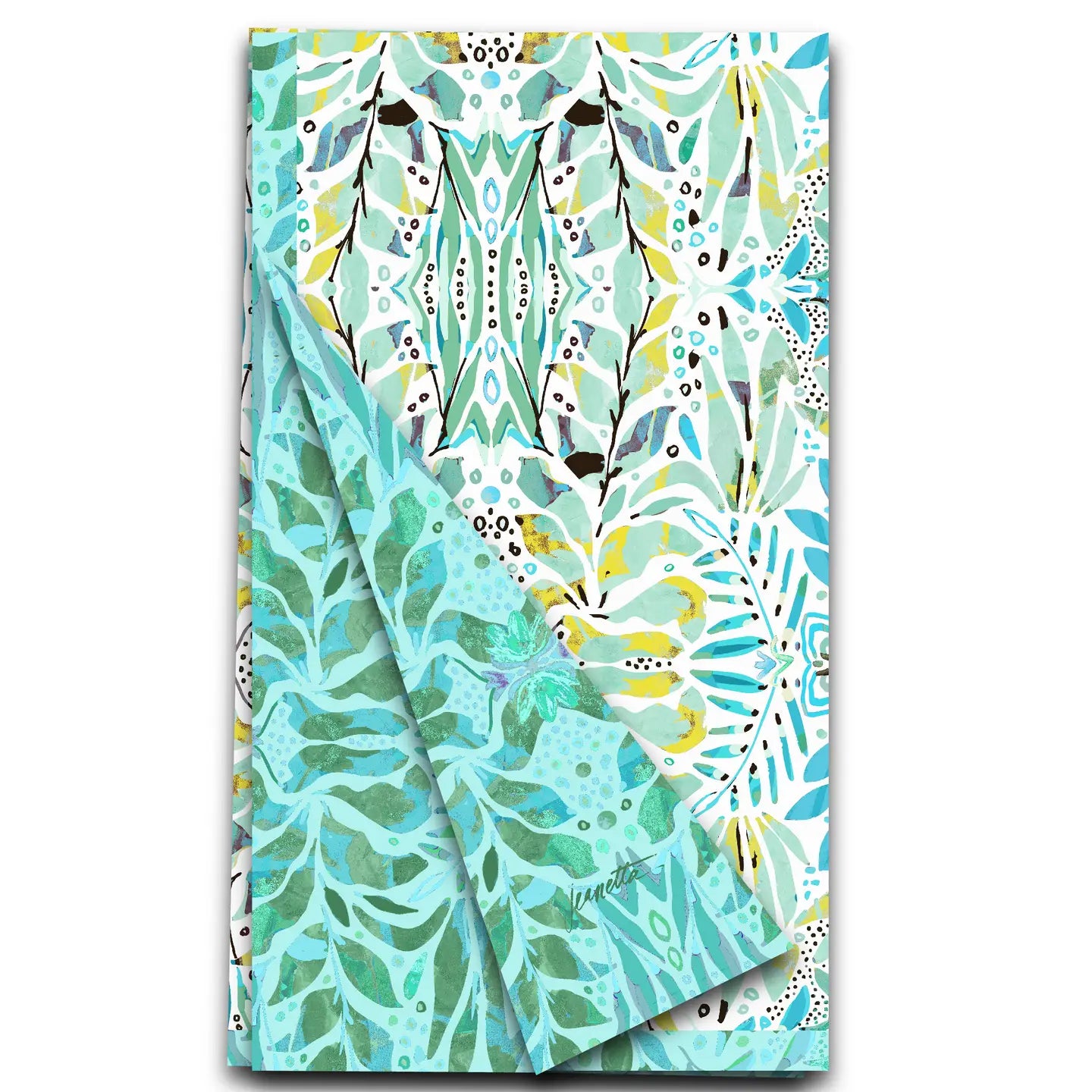 Tea Towel - Doublesided Sea Glass