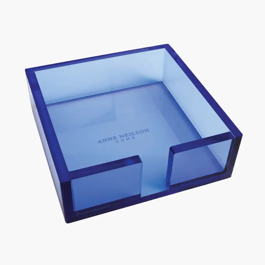 Cocktail Napkin Holder - Blue Acrylic
