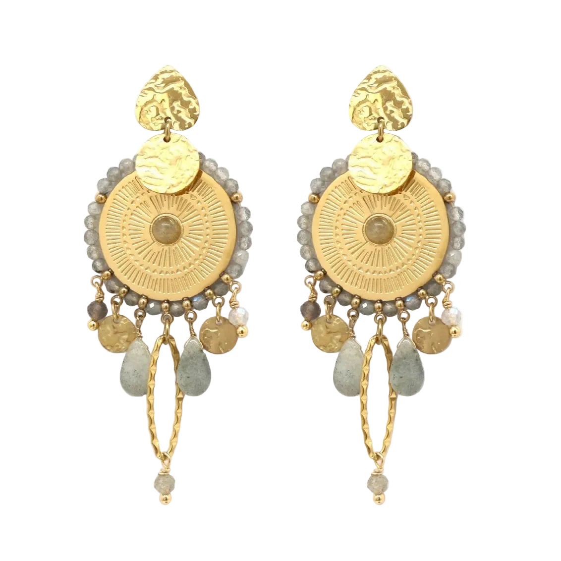 Labradorite Sunshine Dangle Earring