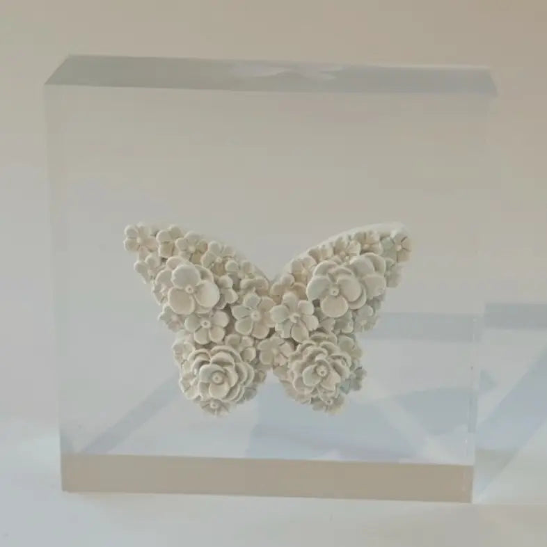 Butterfly Intaglio Acrylic Block