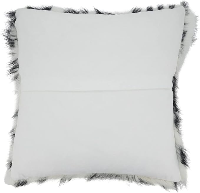 Zebra Goat Fur Pillow - 18x18