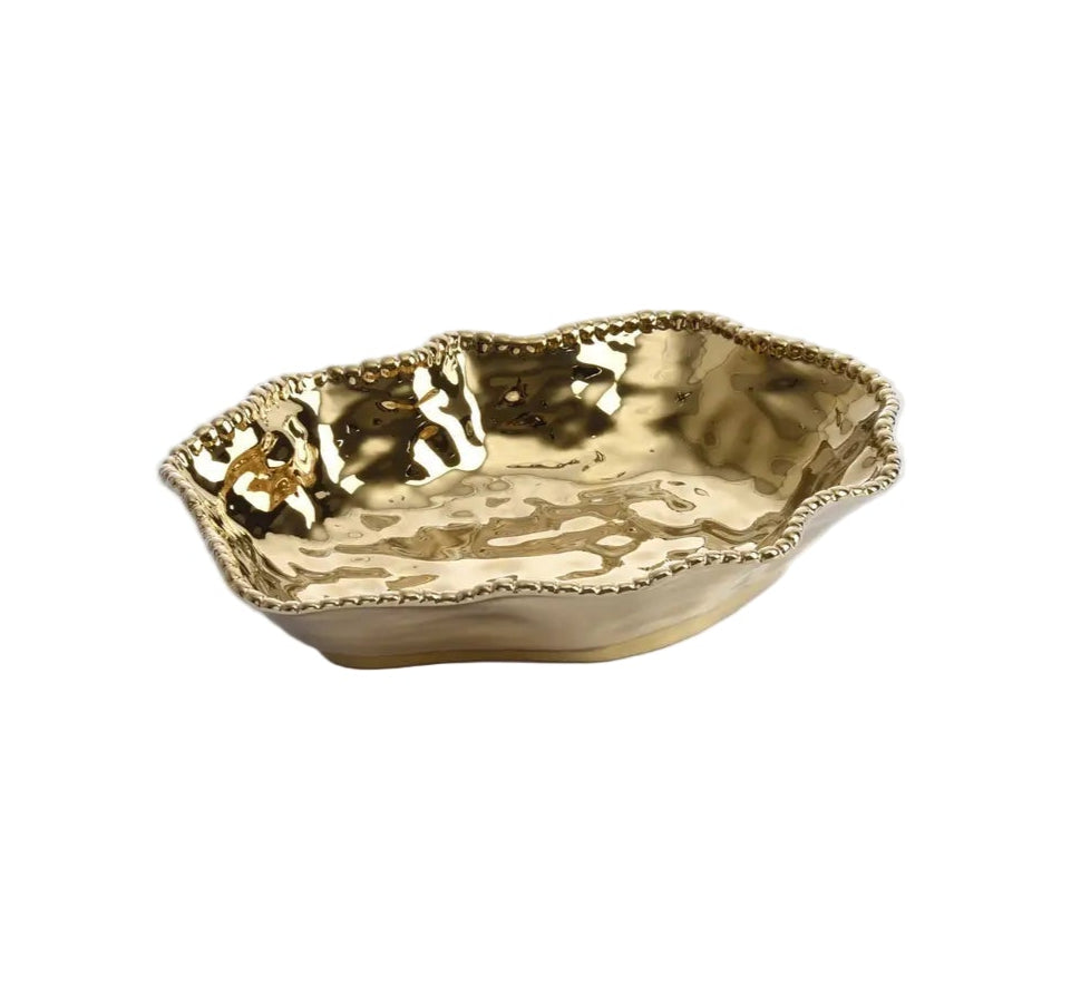 Gold Porcelain - Serving Bowl