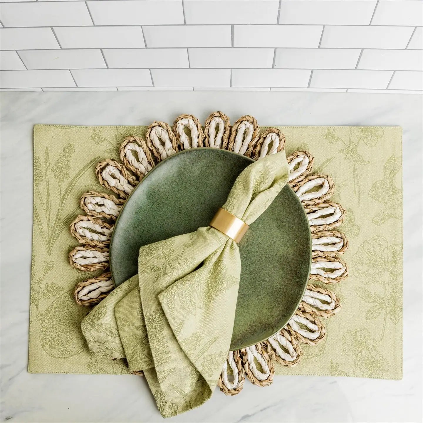 Cloth Napkin - Rabbit & Fern