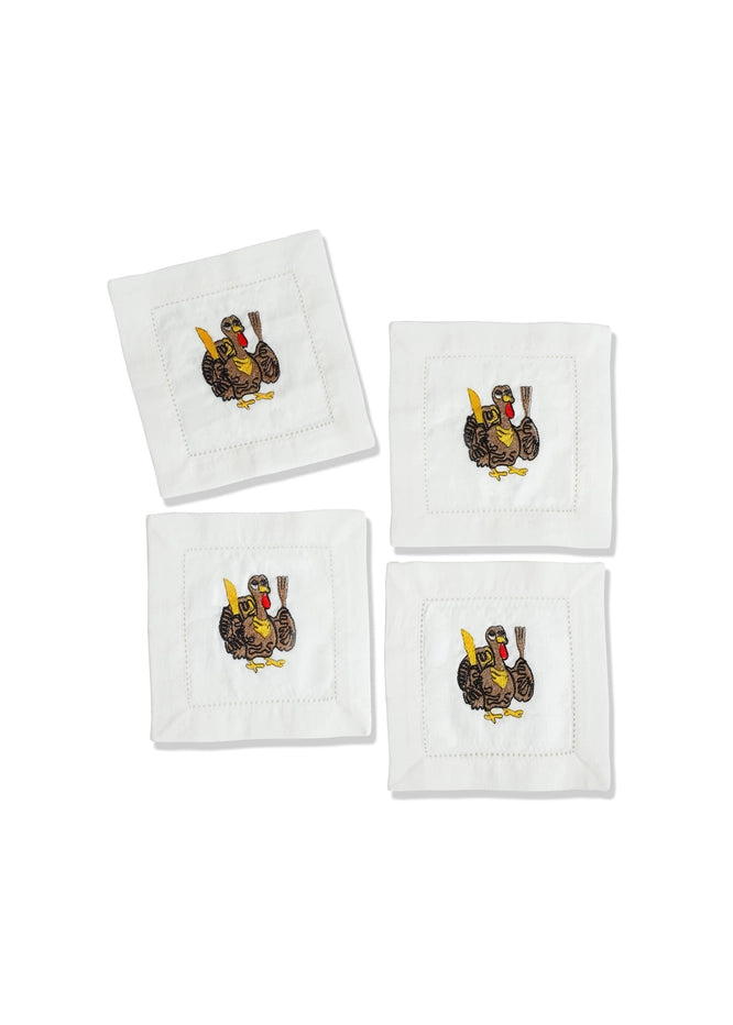 Cloth Cocktail Napkin S/4 - Turkey