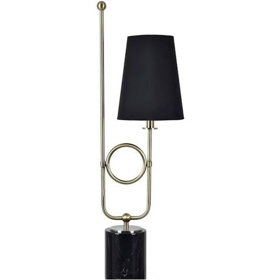 Black/Marble Table Lamp