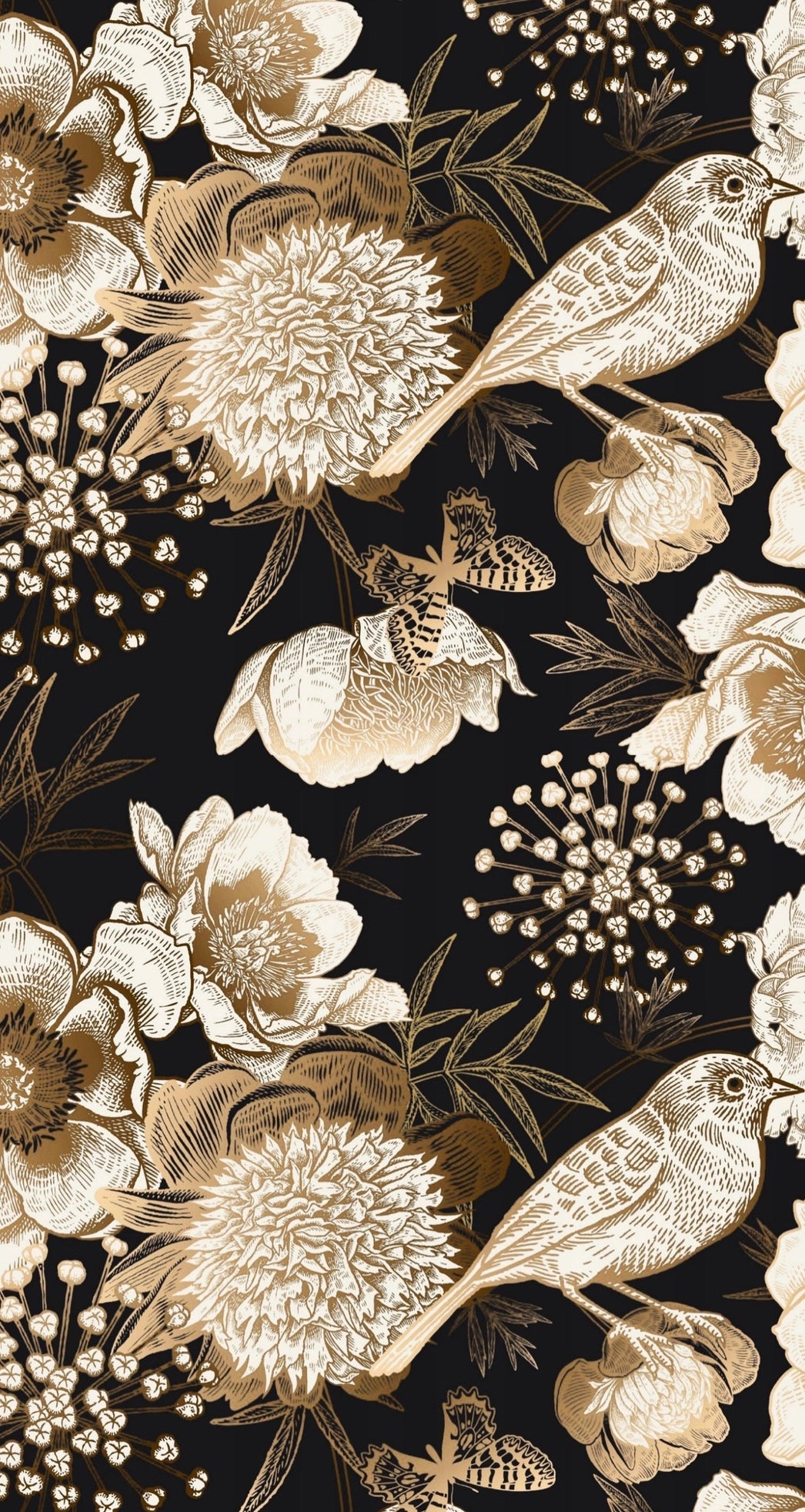 Guest Napkin - Vintage Gilded Foliage