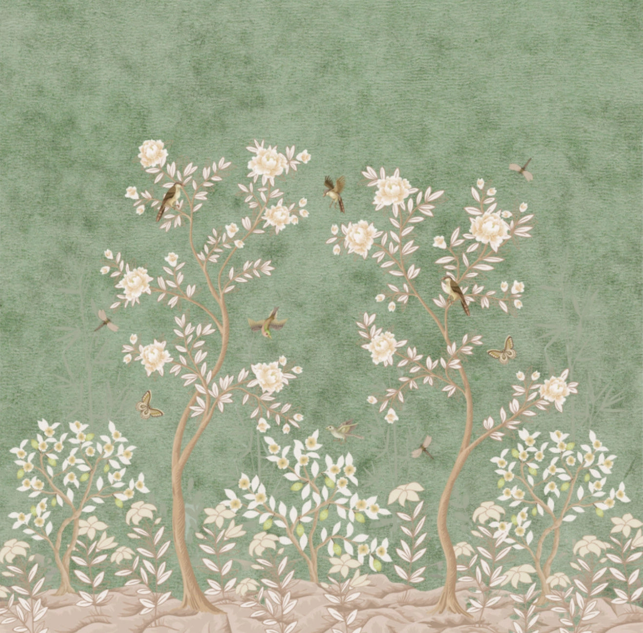 Cocktail Napkin - Sage Forest