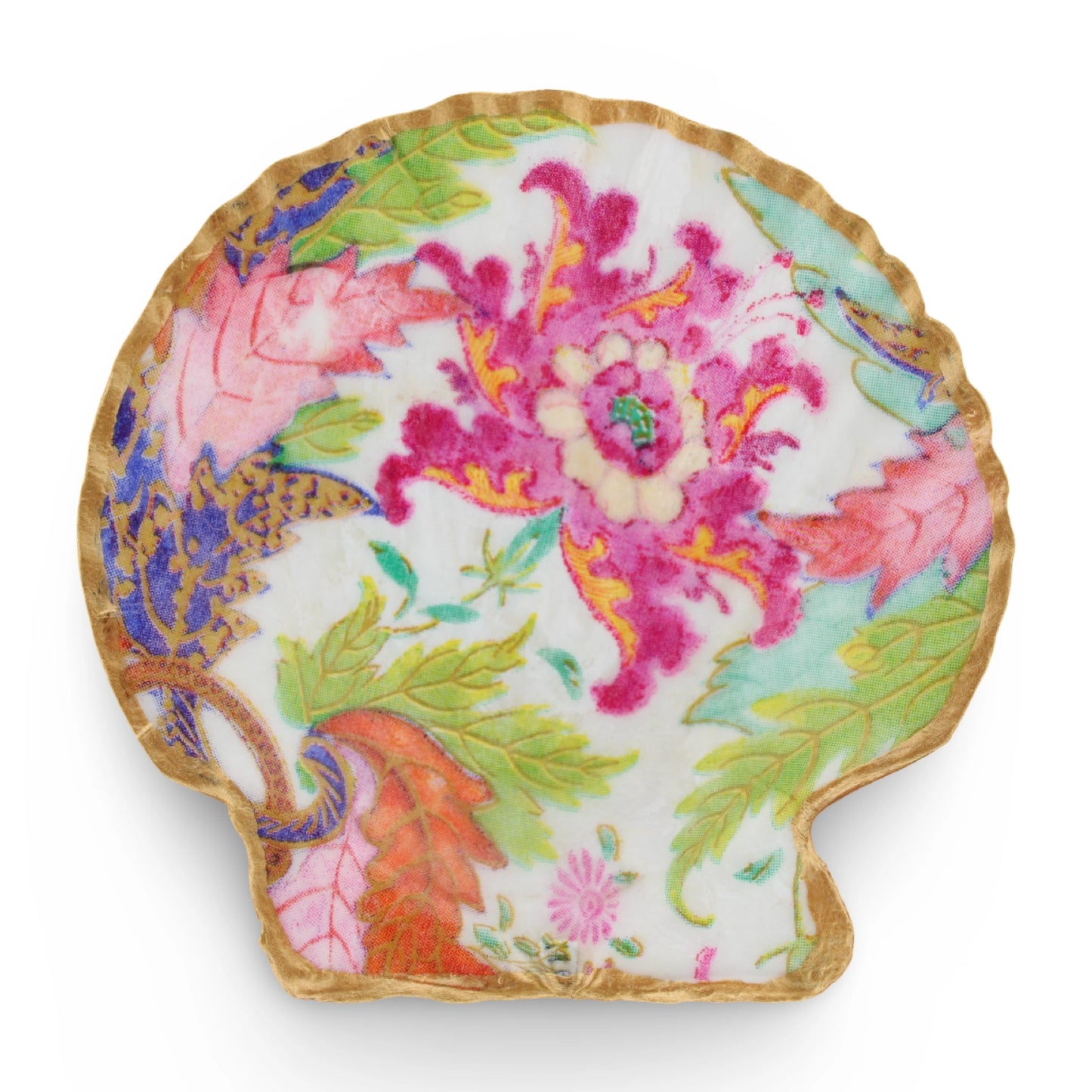 Decoupage Shell/Scallop - Tobacco Leaf