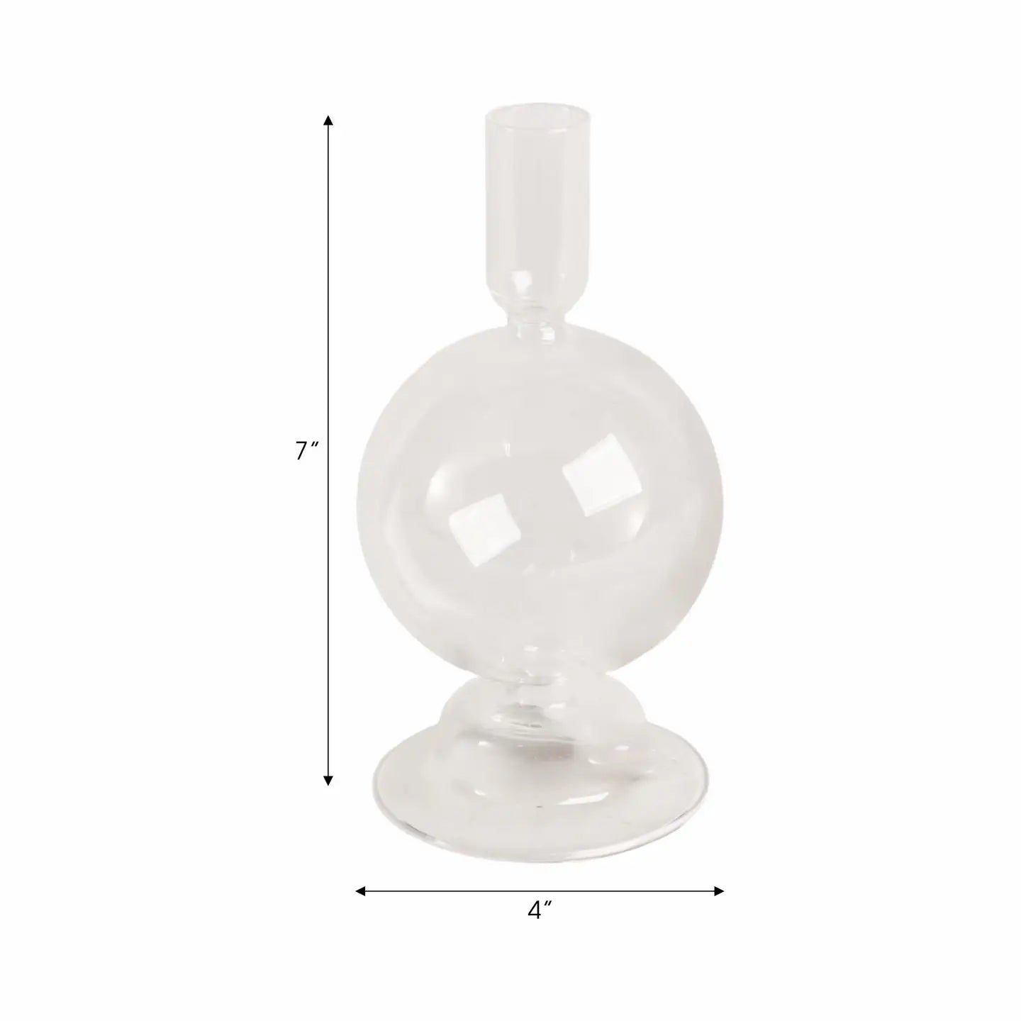 Taper Candle Holder - Clear
