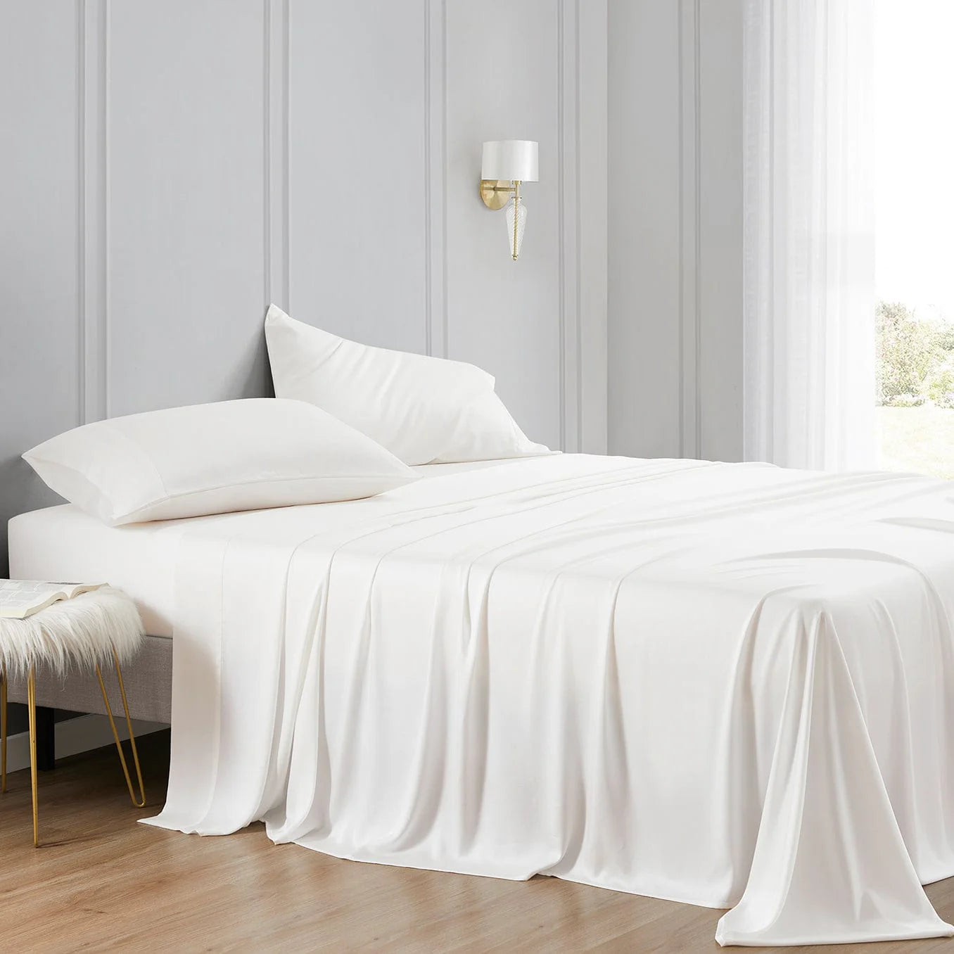 Lyocell Sheet Set - King - White