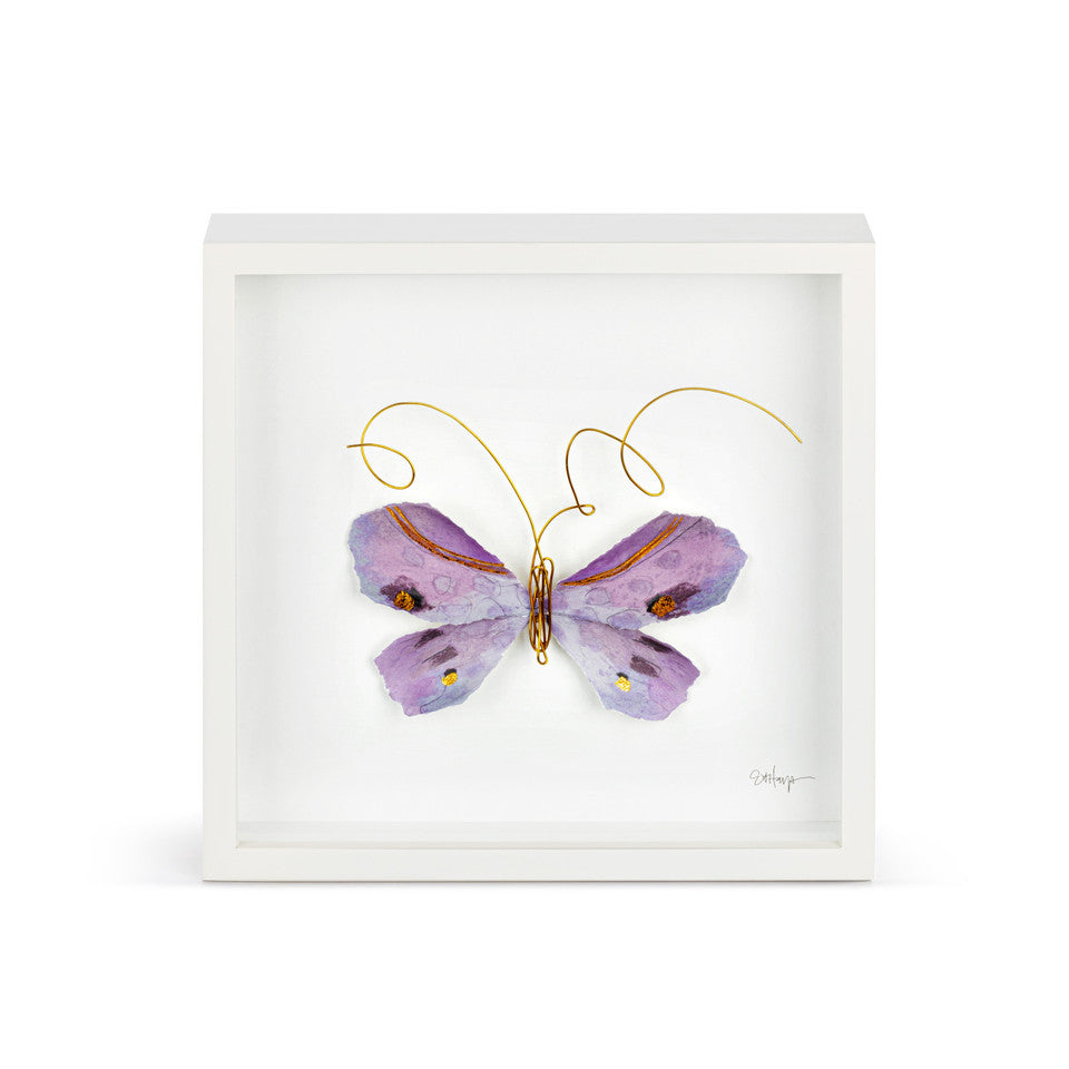 Butterfly Shadow Box - Purple