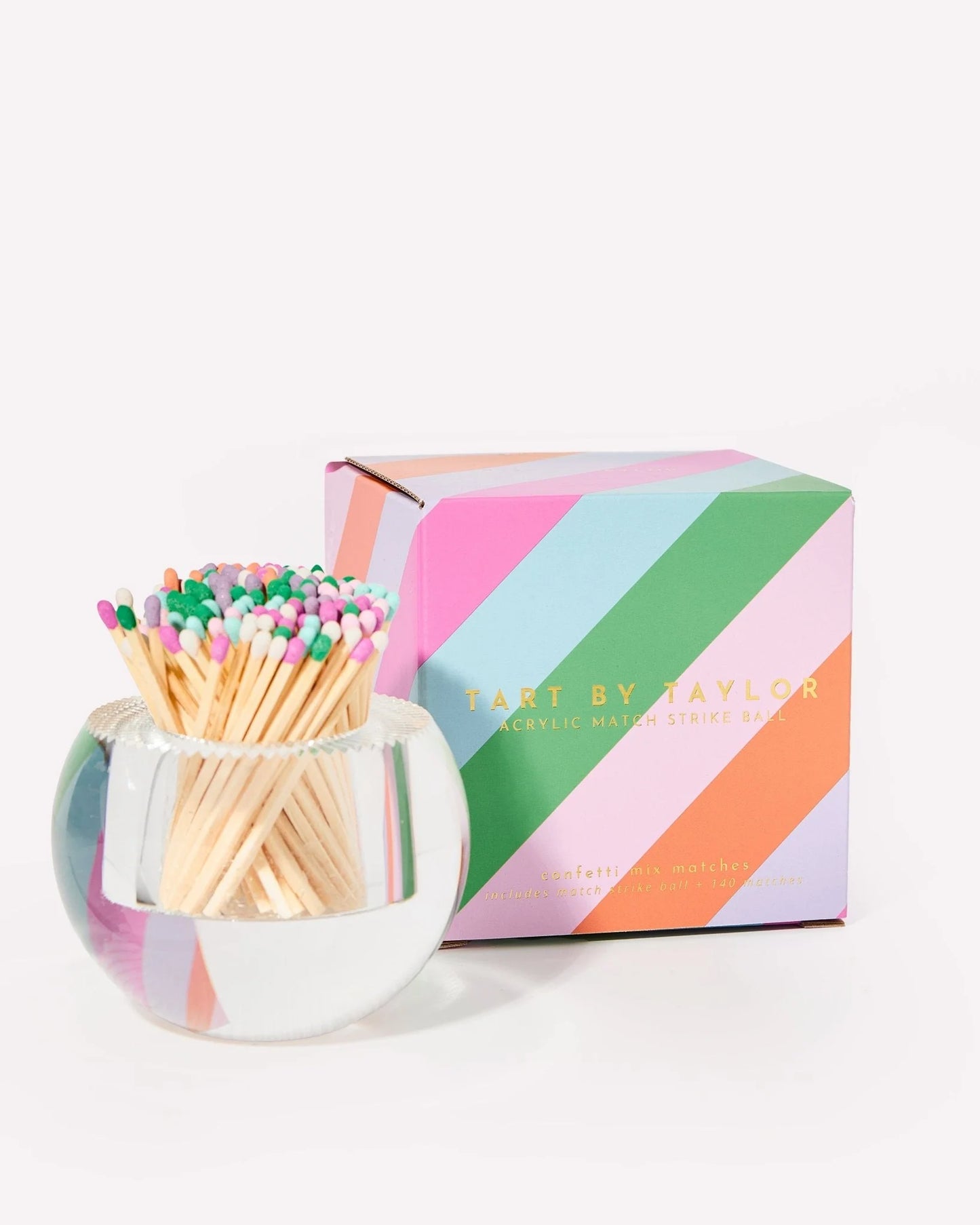 Acrylic Match Striker - Round/Confetti Matches