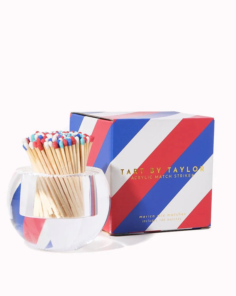 Acrylic Match Striker - Round/America Mix Matches